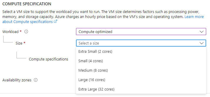 Compute optimized options