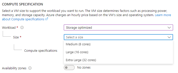 Storage optimized